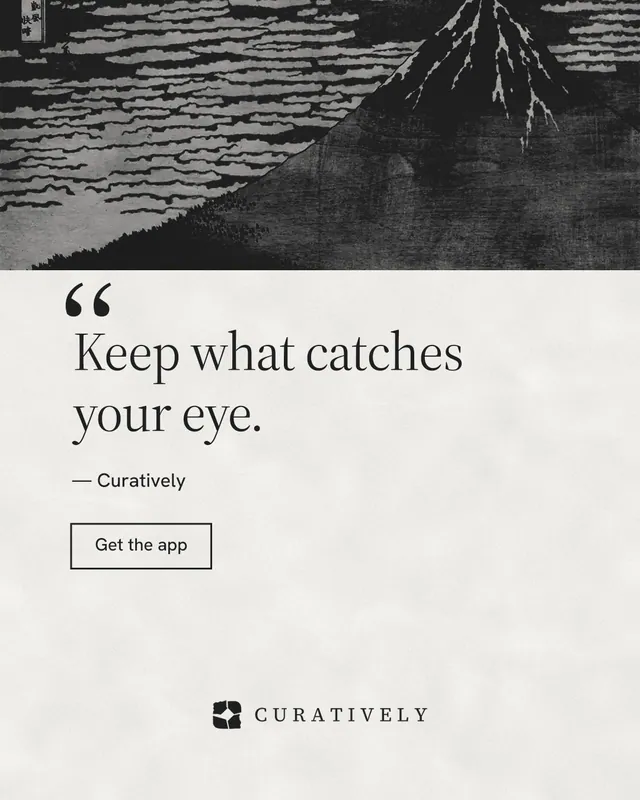 Instagram portrait post for Curatively: "Point your AI at a vault." Editorial style, quote layout, light palette in black, white, grey.