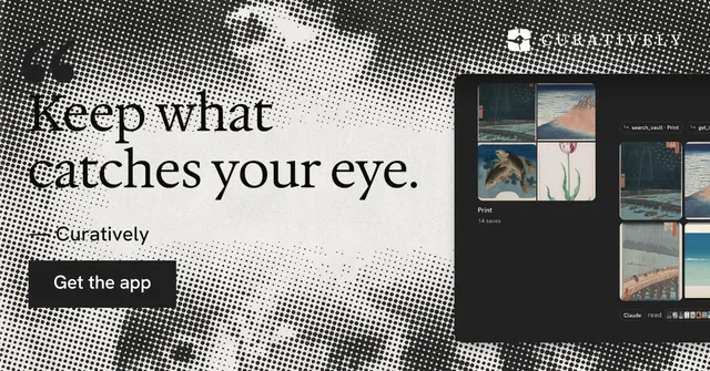 Social ad for Curatively: "Private until you choose." Swiss style, quote layout, light palette in white, grey, black.