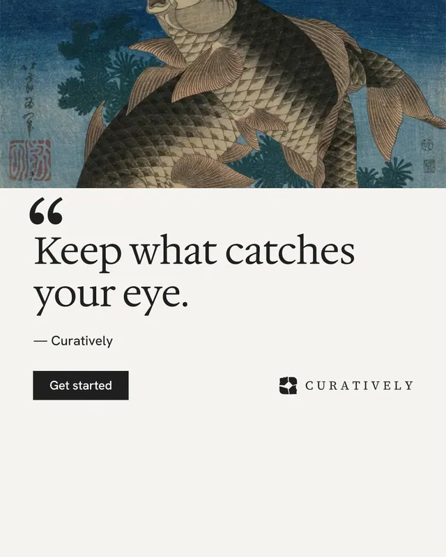 Instagram portrait post for Curatively: "Point your AI at a vault." Swiss style, quote layout, light palette in white, black, grey.