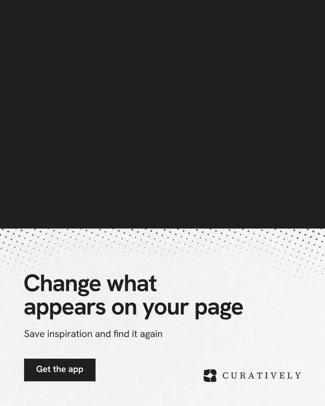 Instagram portrait post for Curatively: "Change what appears on your page". Swiss style, bottom layout, light palette in black, white, grey.