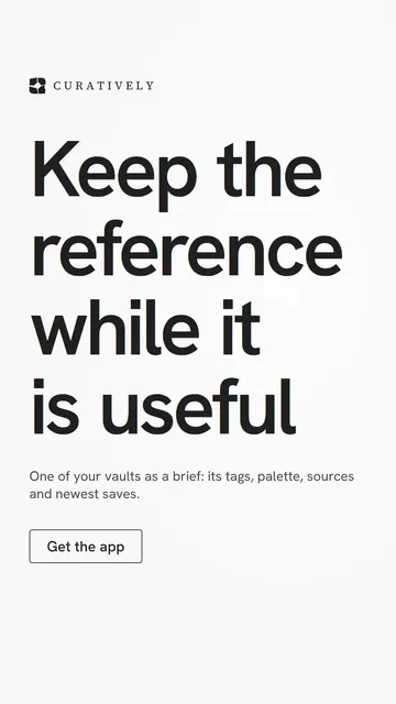 Video for Curatively: "Keep the reference while it is useful". Doc motion loop, 6.0 s, light palette.