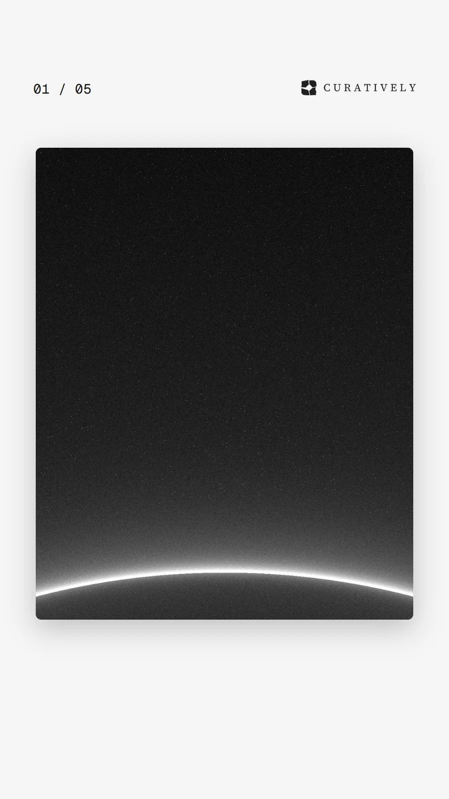 Video for Curatively. Ad flipbook, 7.5 s, light palette.