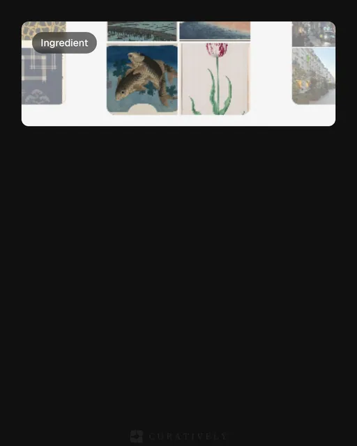 Video for Curatively: "Your vault, in your AI tools". Before after wipe, 6.0 s, dark palette.
