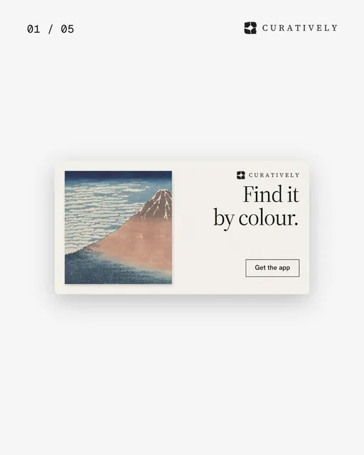 Video for Curatively. Ad flipbook, 7.5 s, light palette.