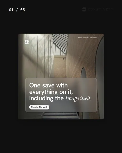 Video for Curatively. Ad flipbook, 7.5 s, dark palette.