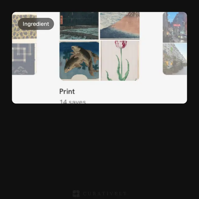 Video for Curatively: "No ads. No feed.". Before after wipe, 6.0 s, dark palette.