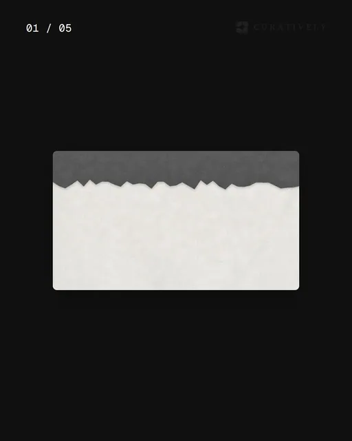 Video for Curatively. Ad flipbook, 7.5 s, dark palette.