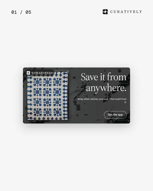 Video for Curatively. Ad flipbook, 7.5 s, light palette.
