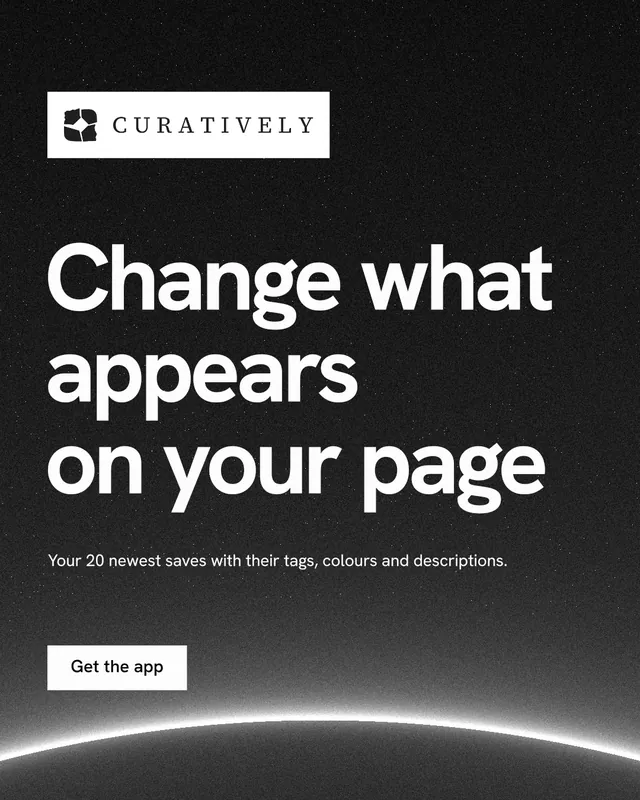Instagram portrait post for Curatively: "Change what appears on your page". Swiss style, announce layout, dark palette in black, grey.
