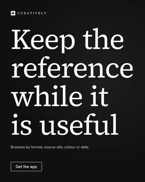 Video for Curatively: "Keep the reference while it is useful". Doc motion loop, 7.0 s, dark palette.