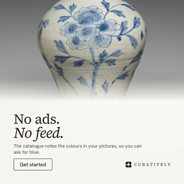Video for Curatively: "No ads. No feed.". Doc motion loop, 6.0 s, light palette.