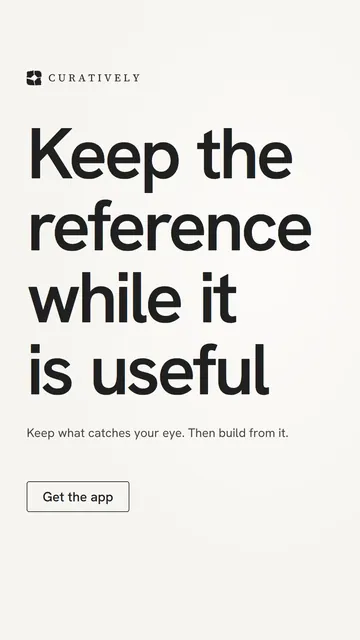 Video for Curatively: "Keep the reference while it is useful". Doc motion loop, 6.0 s, light palette.