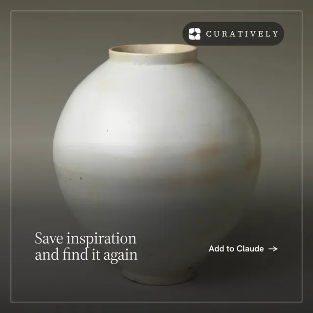 Instagram post for Curatively: "Save inspiration and find it again". Editorial style, image led layout, dark palette in grey, black, white.