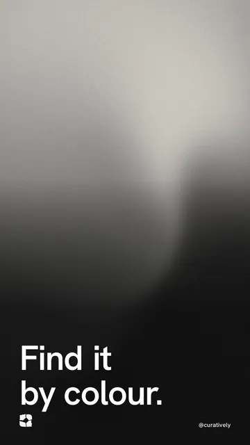 Video for Curatively: "Find it by colour.". Shader loop, 6.0 s, dark palette.