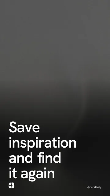 Video for Curatively: "Save inspiration and find it again". Shader loop, 6.0 s, dark palette.
