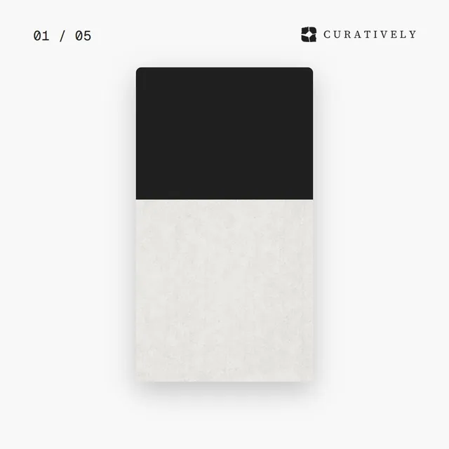 Video for Curatively. Ad flipbook, 7.5 s, light palette.