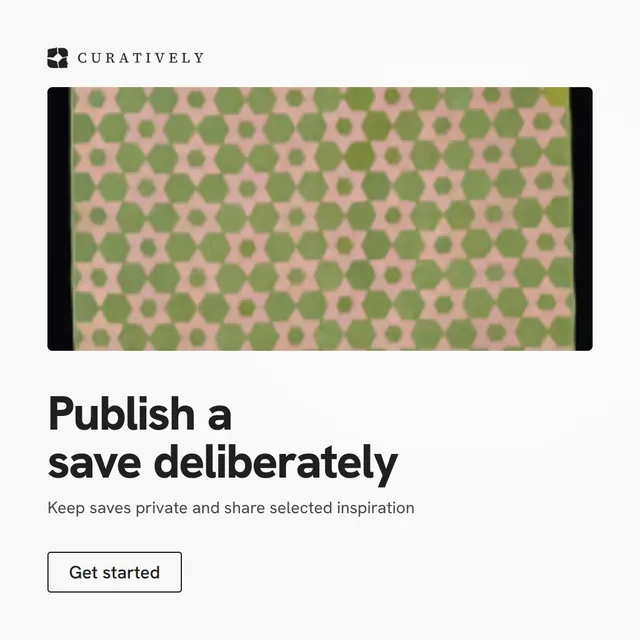 Video for Curatively: "Publish a save deliberately". Doc motion loop, 6.0 s, light palette.