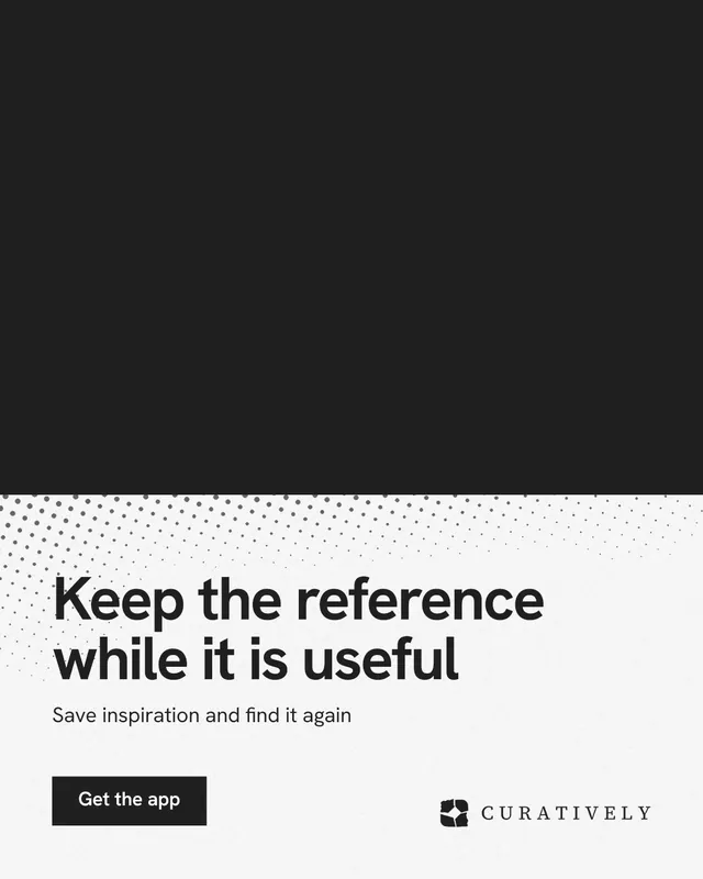 Instagram portrait post for Curatively: "Keep the reference while it is useful". Swiss style, bottom layout, light palette in black, white, grey.