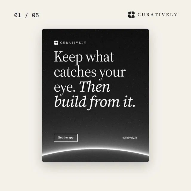 Video for Curatively. Ad flipbook, 7.5 s, light palette.