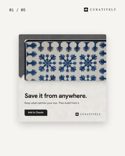 Video for Curatively. Ad flipbook, 7.5 s, light palette.