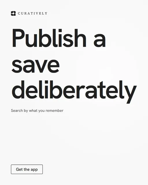 Video for Curatively: "Publish a save deliberately". Doc motion loop, 6.0 s, light palette.