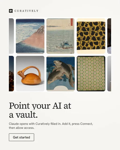 Video for Curatively: "Point your AI at a vault.". Doc motion loop, 7.0 s, light palette.