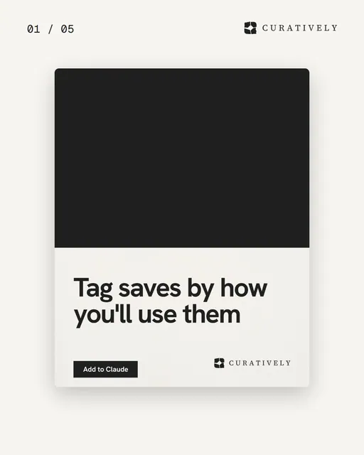 Video for Curatively. Ad flipbook, 7.5 s, light palette.