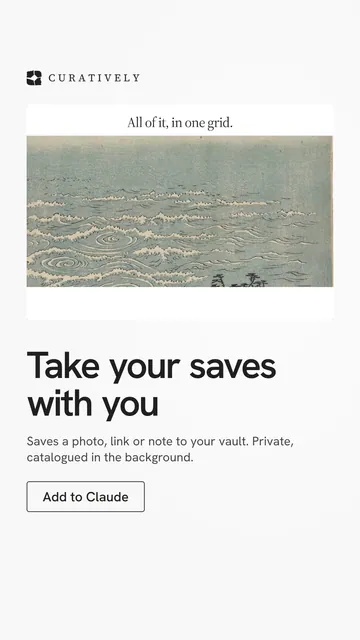 Video for Curatively: "Take your saves with you". Doc motion loop, 7.0 s, light palette.