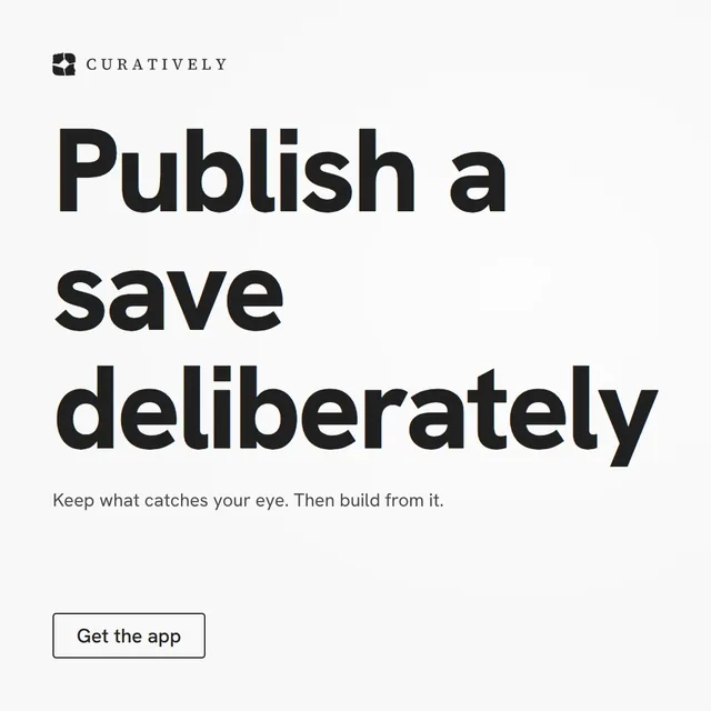 Video for Curatively: "Publish a save deliberately". Doc motion loop, 8.0 s, light palette.