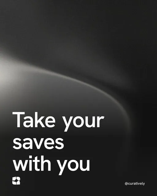 Video for Curatively: "Take your saves with you". Shader loop, 6.0 s, dark palette.