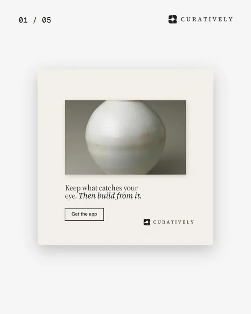 Video for Curatively. Ad flipbook, 7.5 s, light palette.