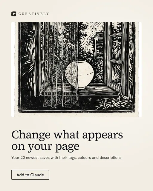 Video for Curatively: "Change what appears on your page". Doc motion loop, 6.0 s, light palette.