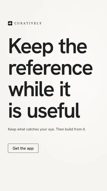 Video for Curatively: "Keep the reference while it is useful". Doc motion loop, 8.0 s, light palette.