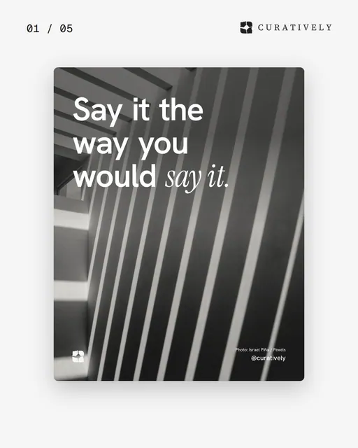 Video for Curatively. Ad flipbook, 7.5 s, light palette.