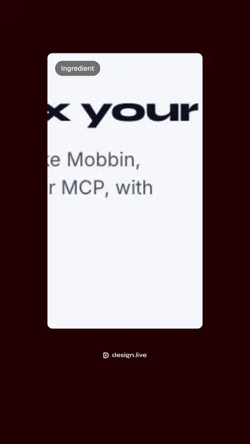 Video for design.live: "Free public feed while in beta". Before after wipe, 6.0 s, dark palette.