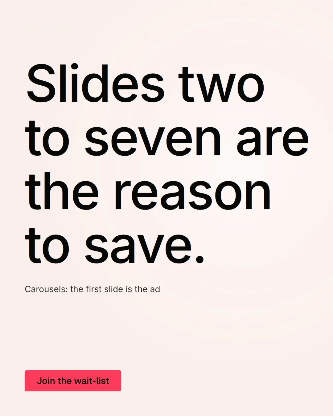 Video for design.live: "Slides two to seven are the reason to save.". Doc motion loop, 7.0 s, light palette.