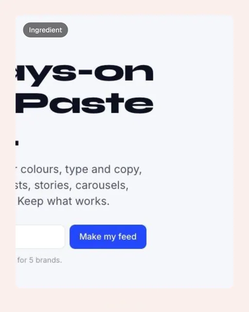 Video for design.live: "Keep, skip, mark useful; edit the direction in chat". Before after wipe, 6.0 s, light palette.