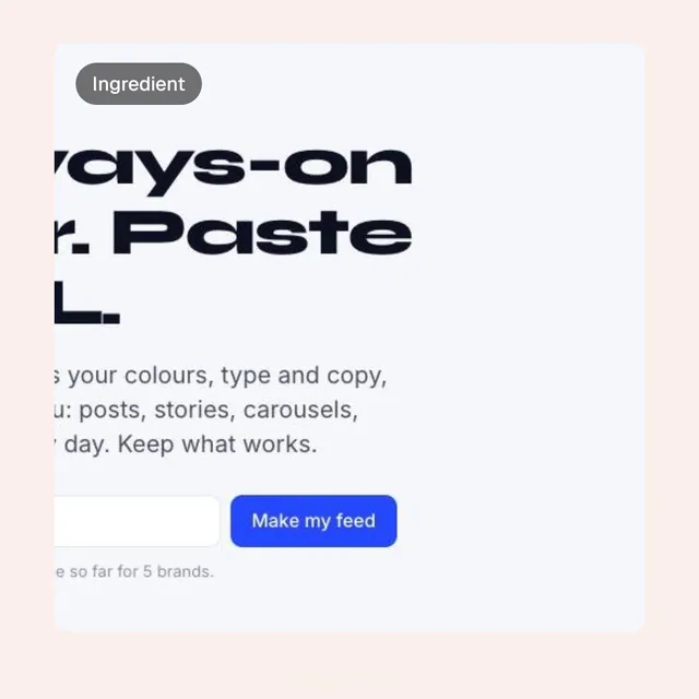 Video for design.live: "Keep, skip and mark useful; edit the direction in chat". Before after wipe, 6.0 s, light palette.