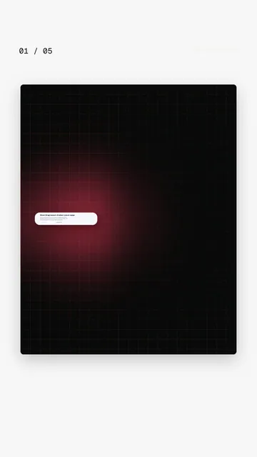 Video for design.live. Ad flipbook, 7.5 s, light palette.
