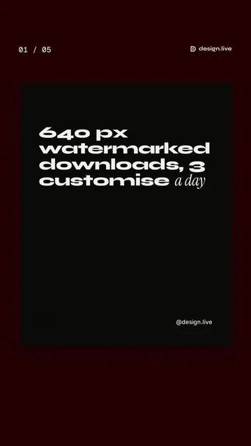 Video for design.live. Ad flipbook, 7.5 s, dark palette.