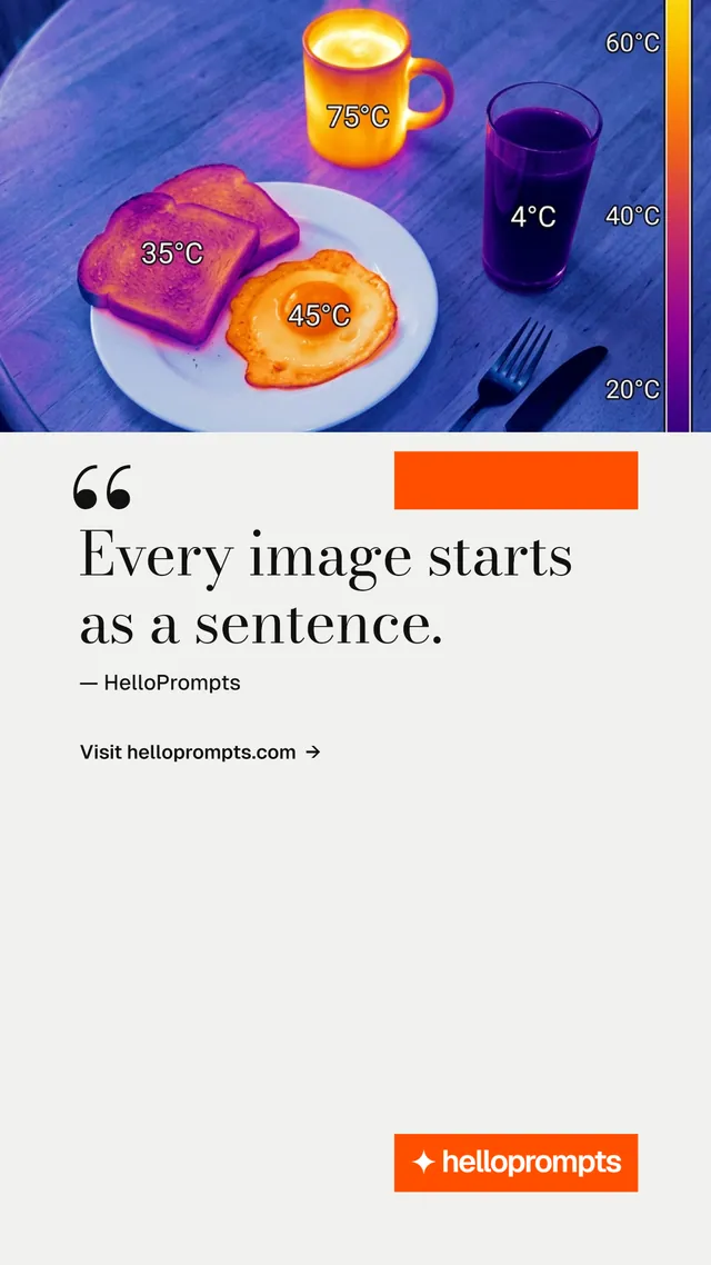 Instagram story for HelloPrompts: "Prompts that show their work." Minimal luxury style, quote layout, light palette in white, purple, grey.