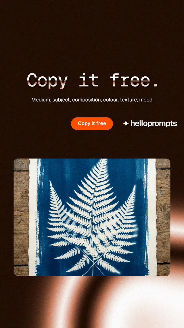 Instagram story for HelloPrompts: "Copy it free." Y2K style, centred layout, dark palette in black, grey.