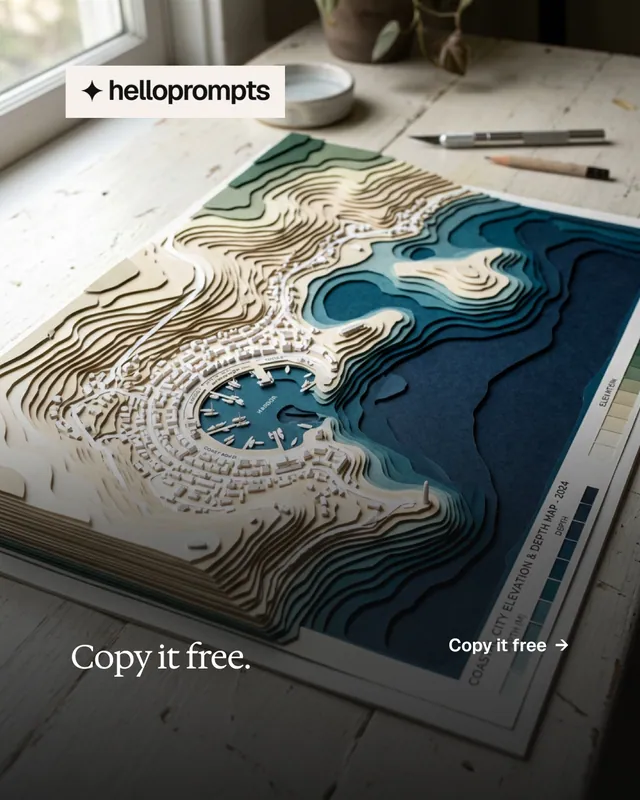 Instagram portrait post for HelloPrompts: "Copy it free." Editorial style, image led layout, dark palette in grey, black.