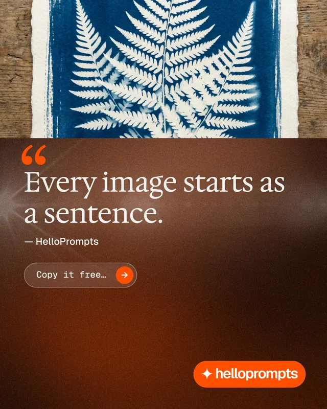 Instagram portrait post for HelloPrompts: "The art of speaking to machines." Agentic glass style, quote layout, dark palette in orange, red, grey.