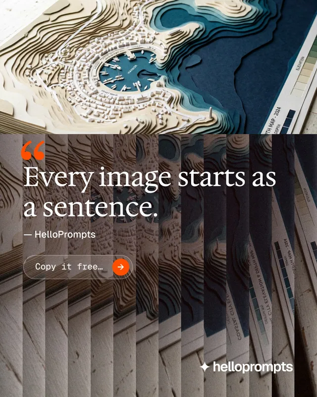 Instagram portrait post for HelloPrompts: "The art of speaking to machines." Agentic glass style, quote layout, dark palette in blue, grey, white.