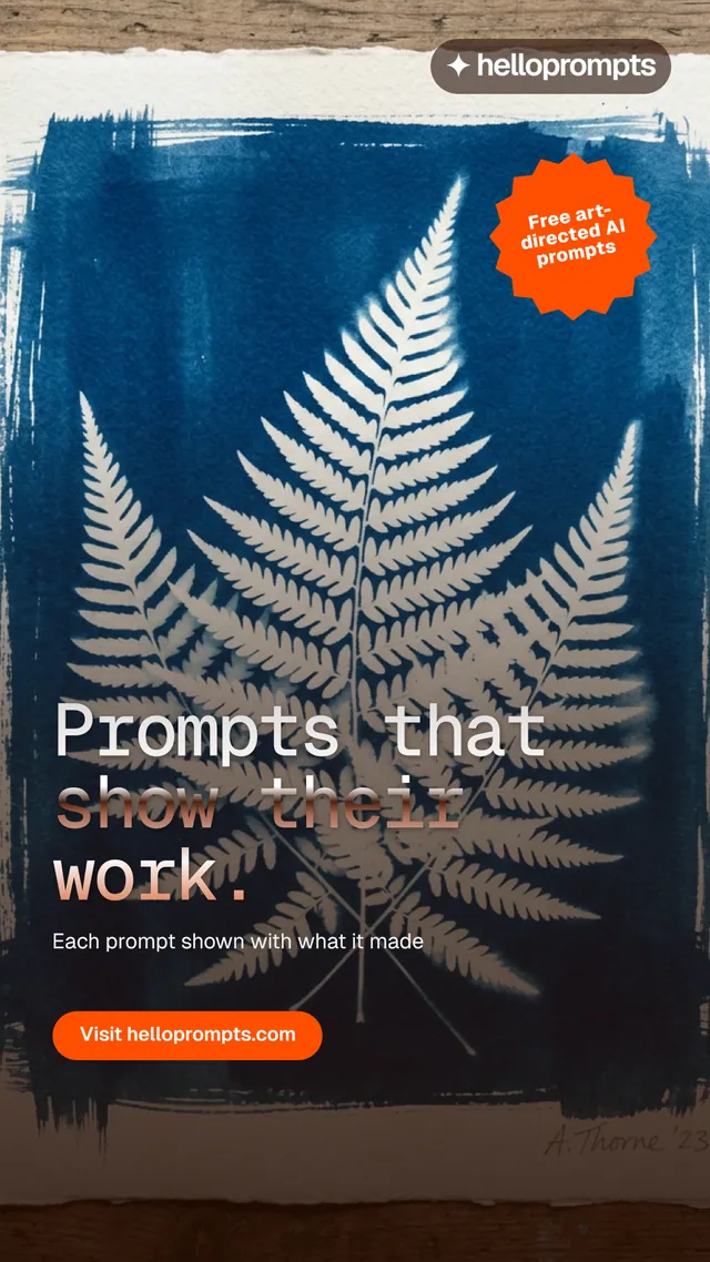 Instagram story for HelloPrompts: "Prompts that show their work." Y2K style, sticker layout, dark palette in grey, blue, black.