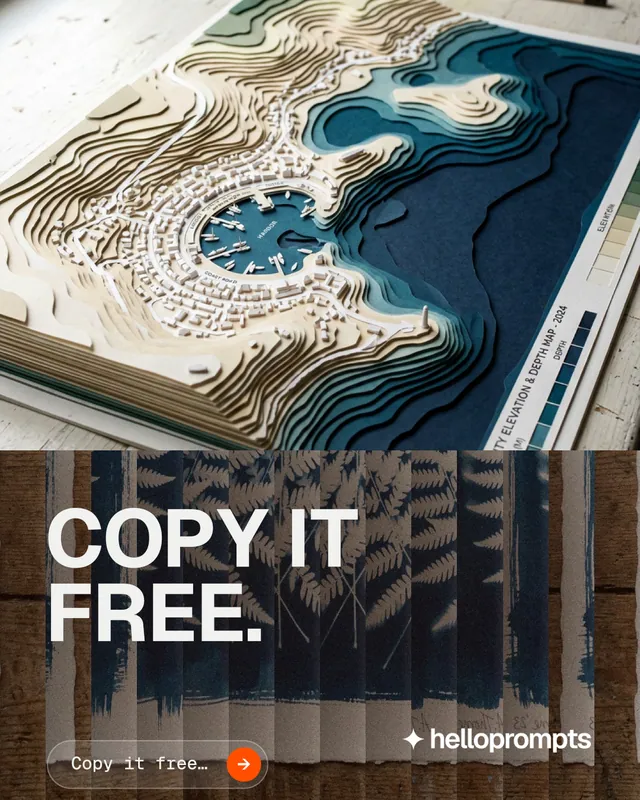 Instagram portrait post for HelloPrompts: "Copy it free." Agentic glass style, bottom layout, dark palette in white, blue, grey.
