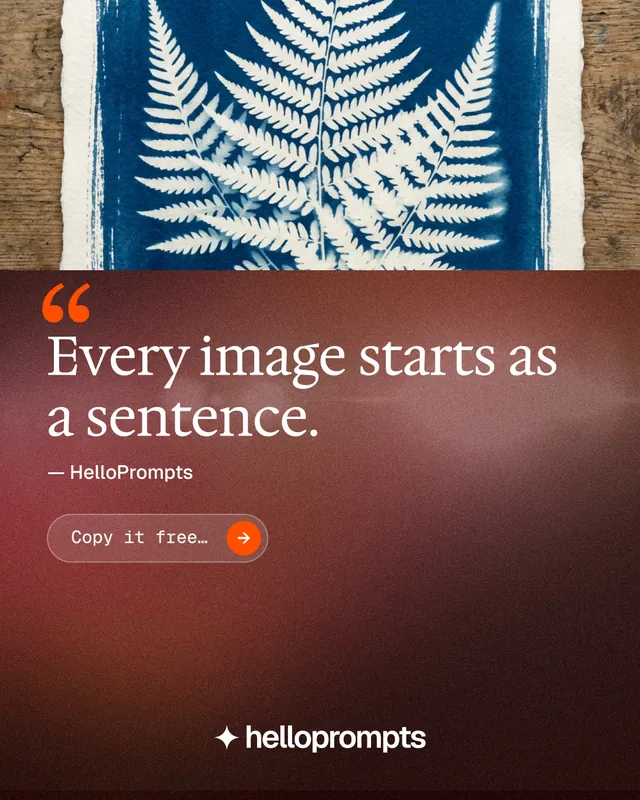 Instagram portrait post for HelloPrompts: "Taste, written down." Agentic glass style, quote layout, dark palette in black, red, grey.
