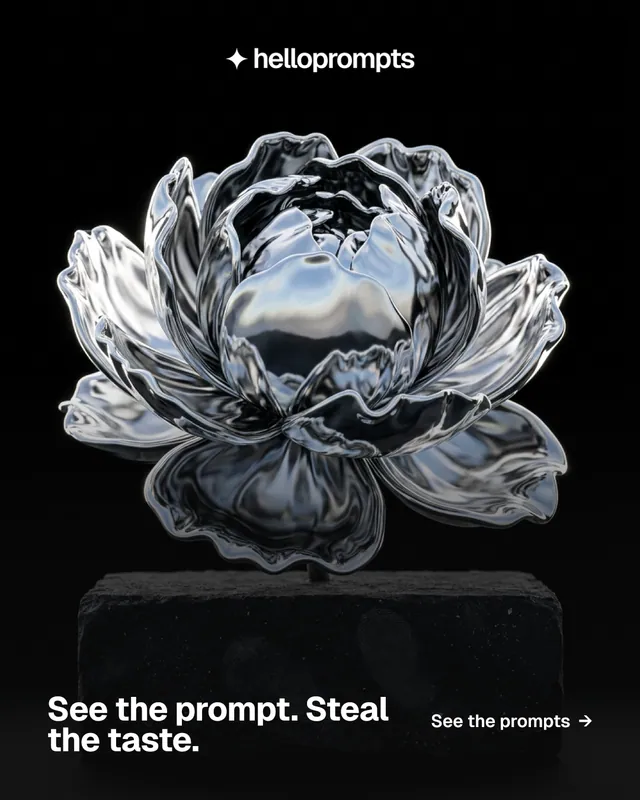 Instagram portrait post for HelloPrompts: "See the prompt. Steal the taste." Swiss style, image led layout, dark palette in black, grey.