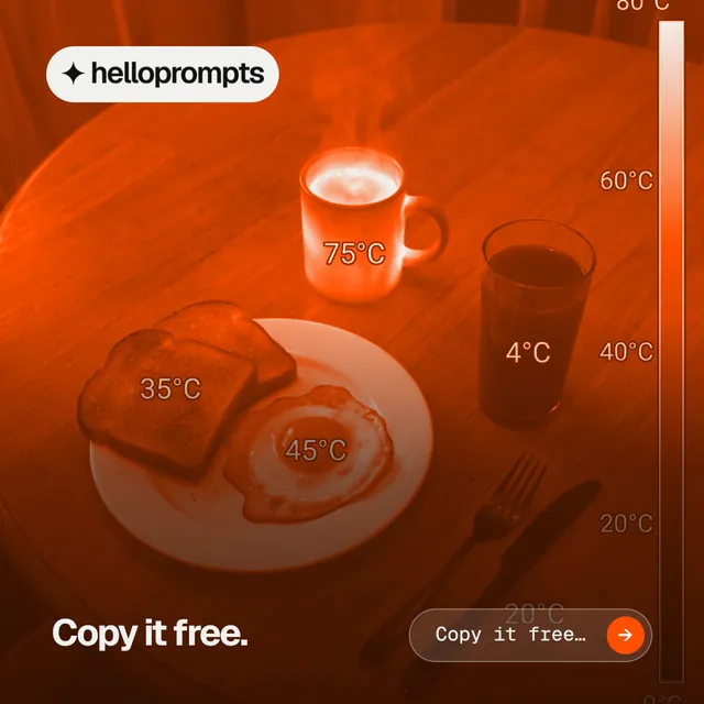 Instagram post for HelloPrompts: "Copy it free." Agentic glass style, image led layout, dark palette in orange.